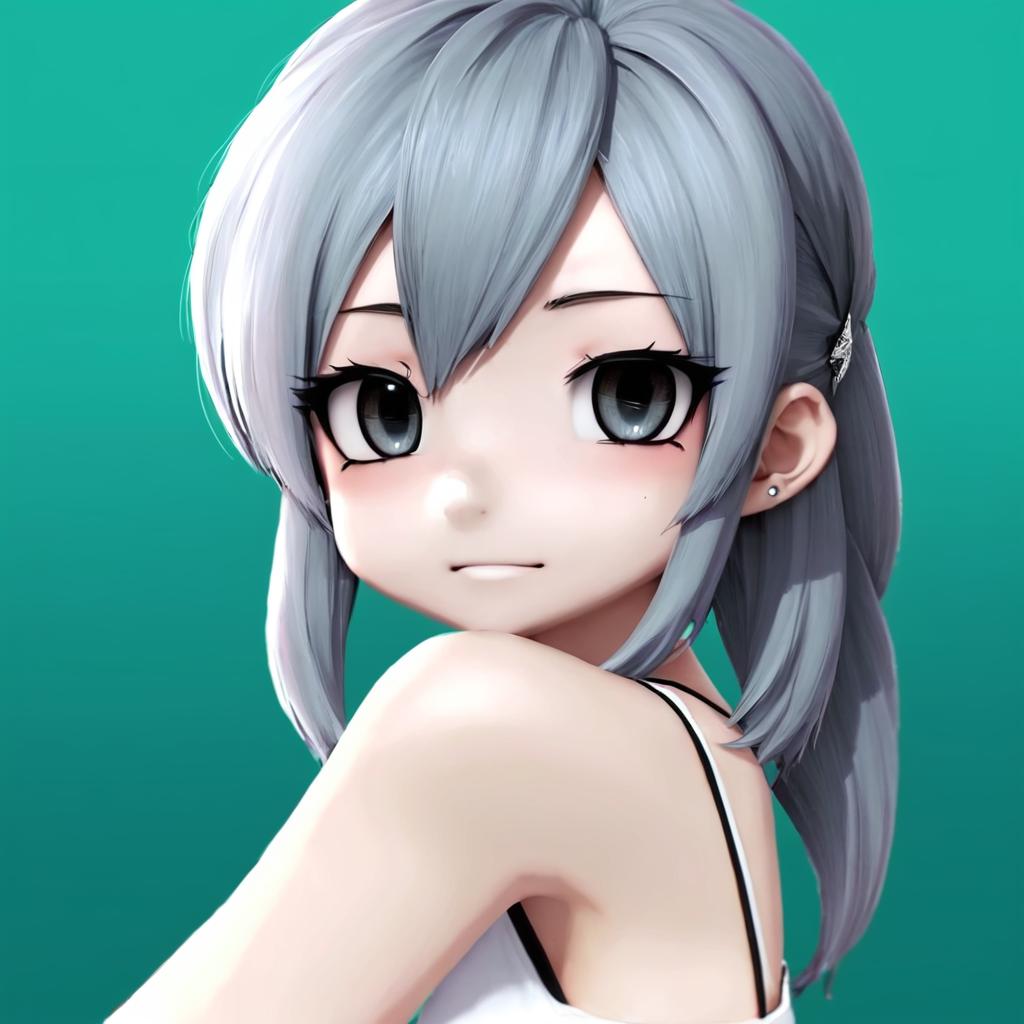 Podrías hacer que m primera imagen quede como la segunda pero con el mismo color de pelo y ojos