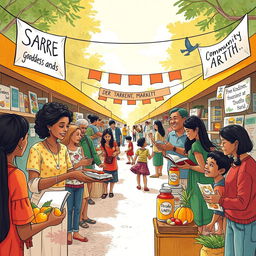 A vibrant illustration capturing the essence of 'Share goodness and truth