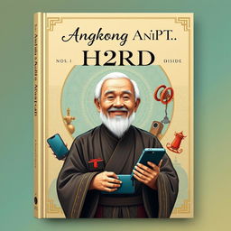 A captivating book cover design for the title 'Angkong H2RD'