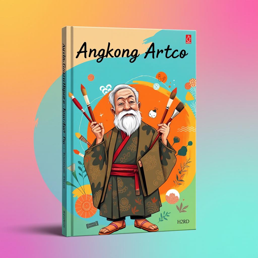 An engaging book cover design for the title 'Angkong Artco H2RD'