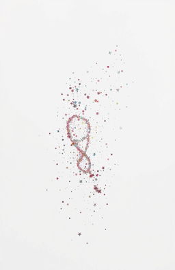 A stunning minimalist artwork featuring an array of sparkling glitter in various shades, creating a subtle yet captivating visual effect