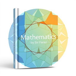 A captivating and modern book cover design for the title 'Mathematics' by Sir Faraz, set for release in 2025