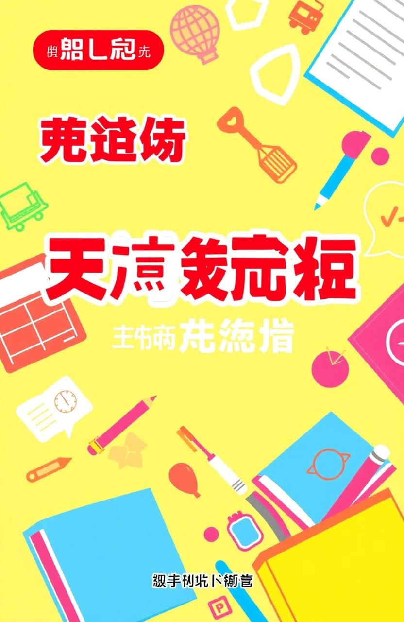 A colorful and engaging cover design for an English practice book, featuring the words "yuan yuan tuo guan" prominently in the upper left corner