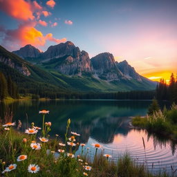 A stunning vertical phone wallpaper featuring a serene landscape