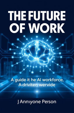 A professional eBook cover for the title 'The Future of Work: Thriving in an AI-Driven World'