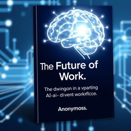 A professional eBook cover for the title 'The Future of Work: Thriving in an AI-Driven World'