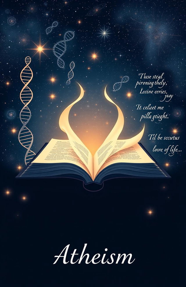 A serene and thought-provoking illustration representing atheism