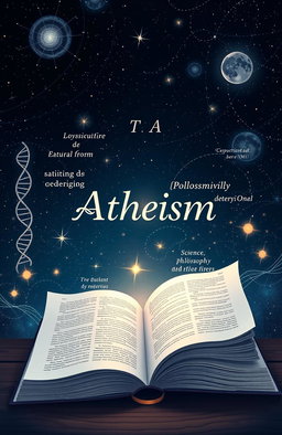 A serene and thought-provoking illustration representing atheism