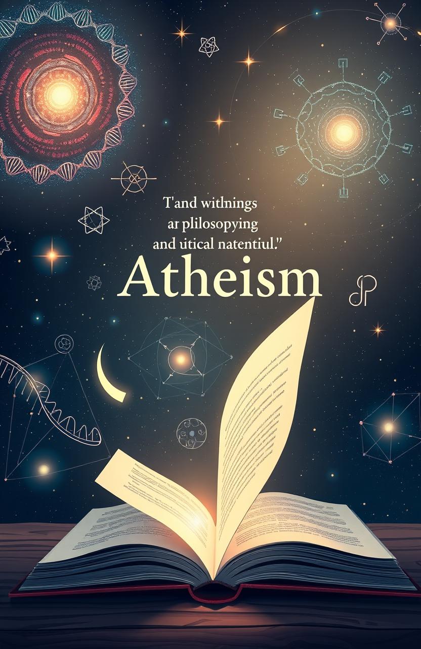 A serene and thought-provoking illustration representing atheism