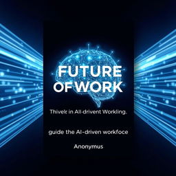 A professional eBook cover for the title 'The Future of Work: Thriving in an AI-Driven World'