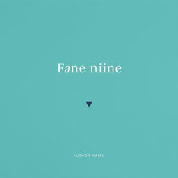 A minimalistic book cover design featuring a solid color background with a subtle texture