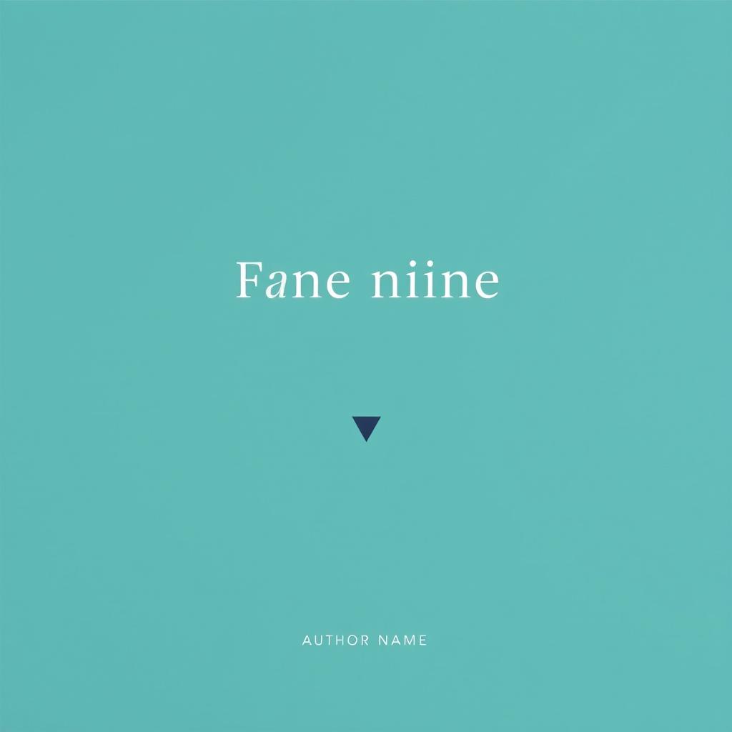 A minimalistic book cover design featuring a solid color background with a subtle texture