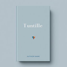 A minimalistic book cover design featuring a solid color background with a subtle texture