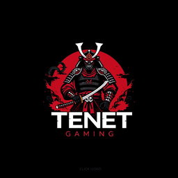 A panoramic, high-resolution 8k concept art logo for 'TENET GAMING'