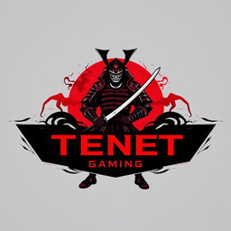 A panoramic, high-resolution 8k concept art logo for 'TENET GAMING'
