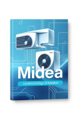 A modern and sleek book cover design that embodies a sense of technology