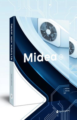 A modern and sleek book cover design that embodies a sense of technology