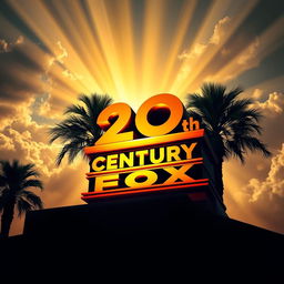 The iconic 20th Century Fox logo, prominently displayed with a majestic palm tree in the foreground