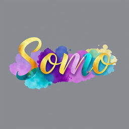 A creative and artistic representation of the word 'Somo', styled as if it were a logo