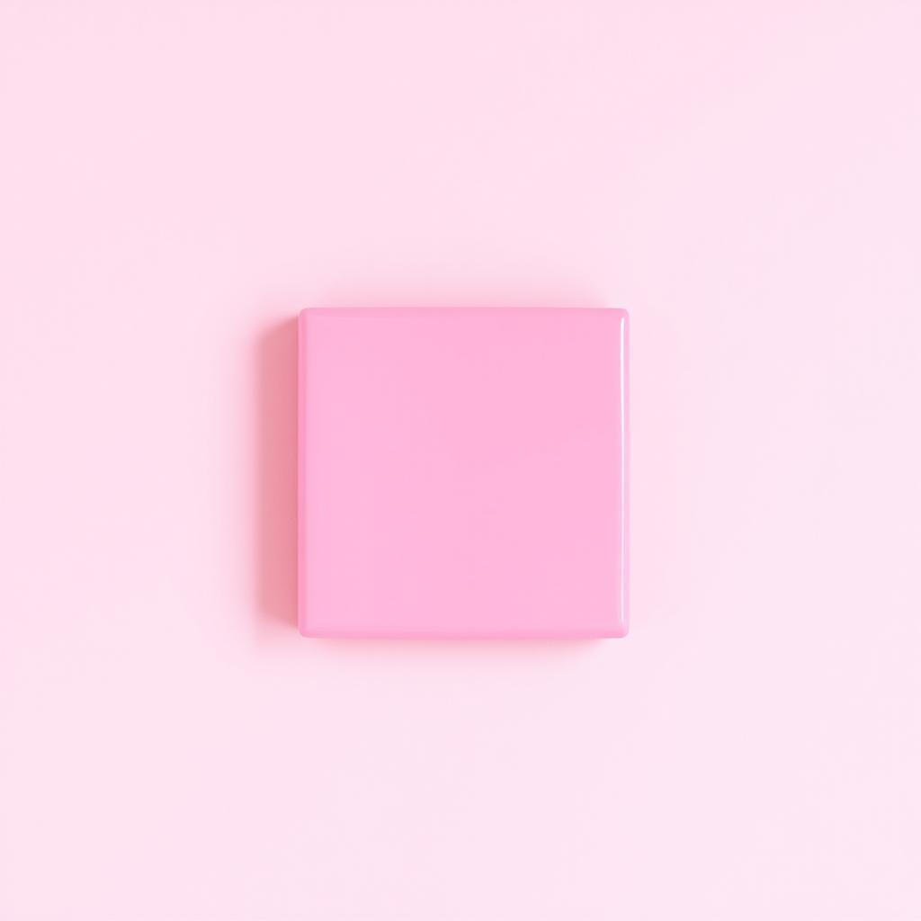 A simple yet attractive pink square, visually captivating and bright