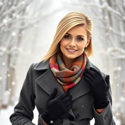 A stunning Russian beauty aged 35 to 45, featuring a stylish and modern hairstyle that enhances her elegance