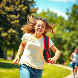 A depiction of a healthy adolescent, showcasing vitality and energy