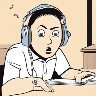 In the cartoon, the character with acousticophobia wore noise-canceling headphones to avoid being scared by sounds.