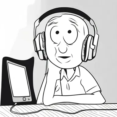 In the cartoon, the character with acousticophobia wore noise-canceling headphones to avoid being scared by sounds.