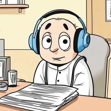 In the cartoon, the character with acousticophobia wore noise-canceling headphones to avoid being scared by sounds.
