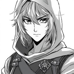 A medieval rogue character, 20 years old, depicted in an anime style