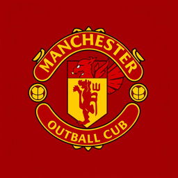 A stunning and vibrant logo design for Manchester United Football Club