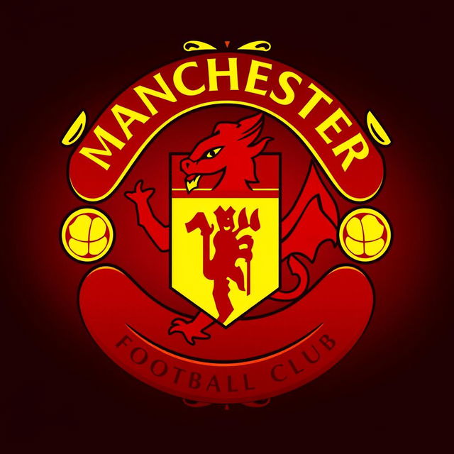 A stunning and vibrant logo design for Manchester United Football Club