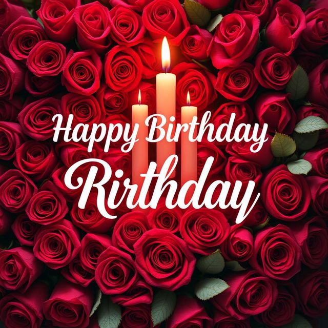 A beautiful birthday postcard showcasing the text 'Happy Birthday Reinier' in an elegant and celebratory font