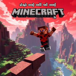 A high-energy minimalist fantasy-style thumbnail for a Minecraft gameplay video