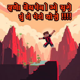 A high-energy minimalist fantasy-style thumbnail for a Minecraft gameplay video