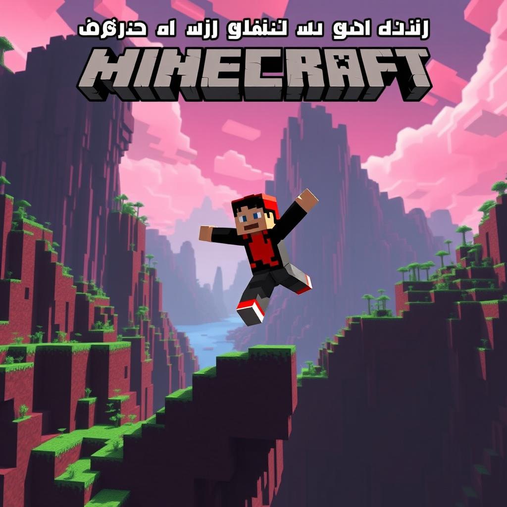 A high-energy minimalist fantasy-style thumbnail for a Minecraft gameplay video