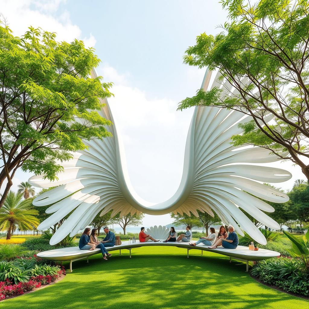Embrace Relaxation in a Wing-Shaped Retreat