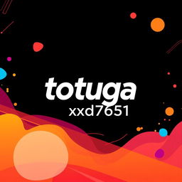 A stylish and visually appealing representation of the text 'totuga xd7651' in a bold and eye-catching typography