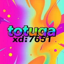 A stylish and visually appealing representation of the text 'totuga xd7651' in a bold and eye-catching typography