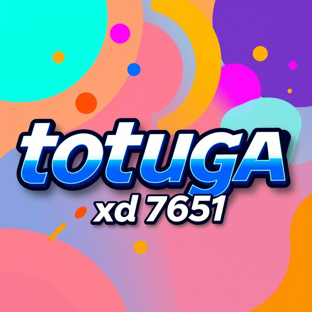 A stylish and visually appealing representation of the text 'totuga xd7651' in a bold and eye-catching typography