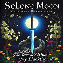 A book cover featuring a glowing full moon at the center, surrounded by a dark night sky
