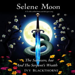 A book cover featuring a glowing full moon at the center, surrounded by a dark night sky