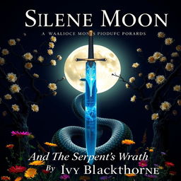 A book cover featuring a glowing full moon at the center, surrounded by a dark night sky
