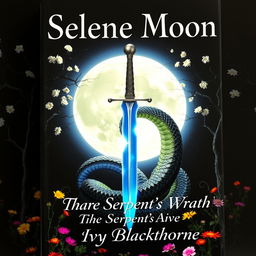 A book cover featuring a glowing full moon at the center, surrounded by a dark night sky