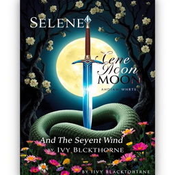 A stunning A5 book cover featuring a glowing full moon at the center
