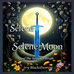 A stunning A5 book cover featuring a glowing full moon at the center