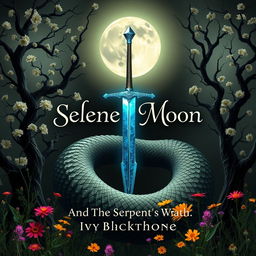 A stunning A5 book cover featuring a glowing full moon at the center