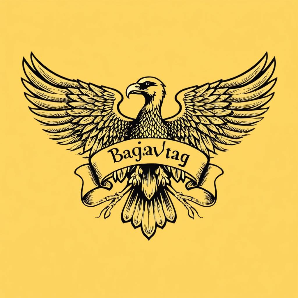 A vintage-style emblem featuring a majestic eagle with outstretched wings
