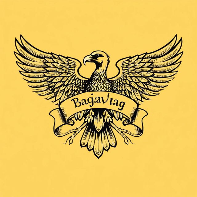 A vintage-style emblem featuring a majestic eagle with outstretched wings