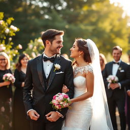 A beautiful wedding photo capturing the essence of love and celebration
